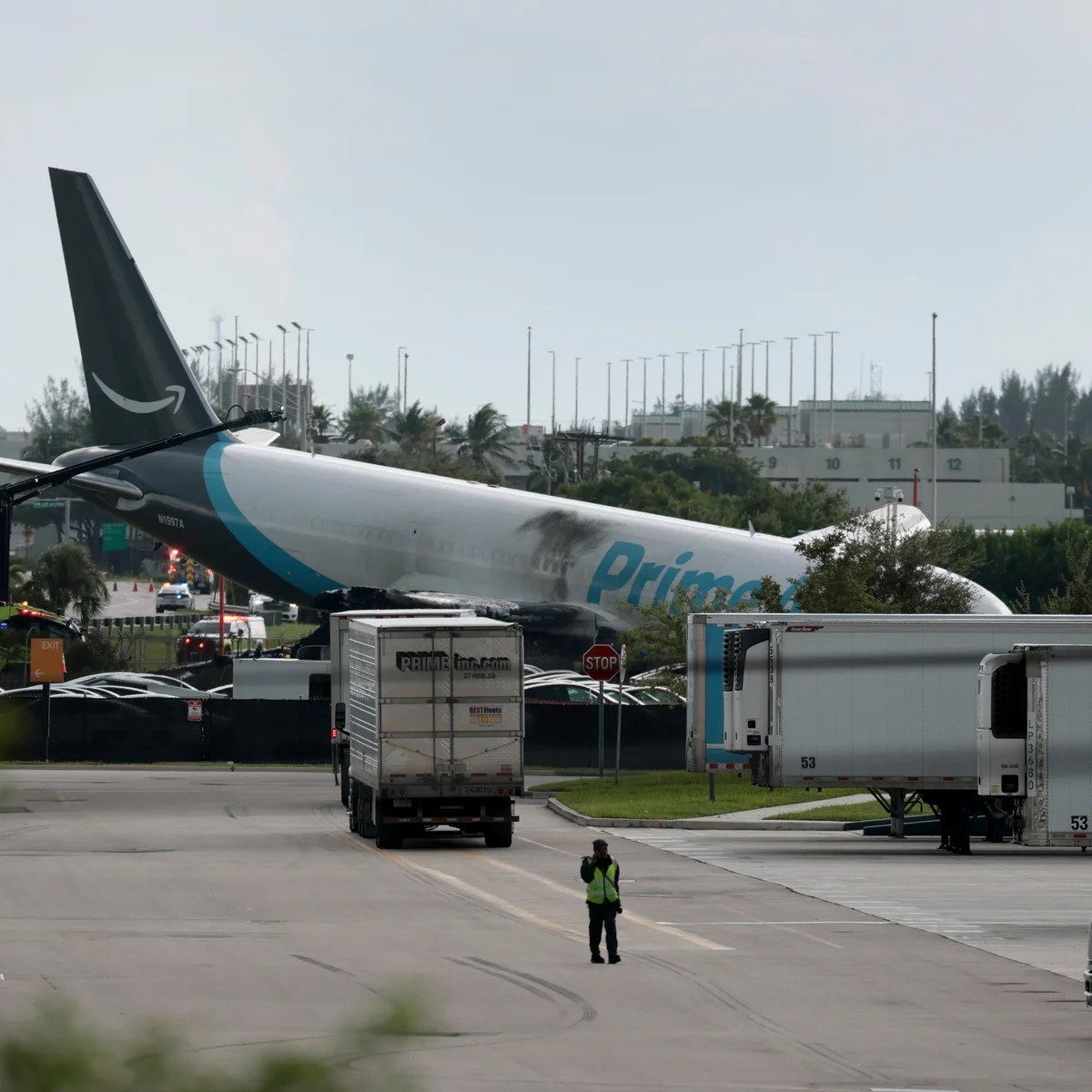 At least five dead after Amazon cargo plane crashes at Miami airport