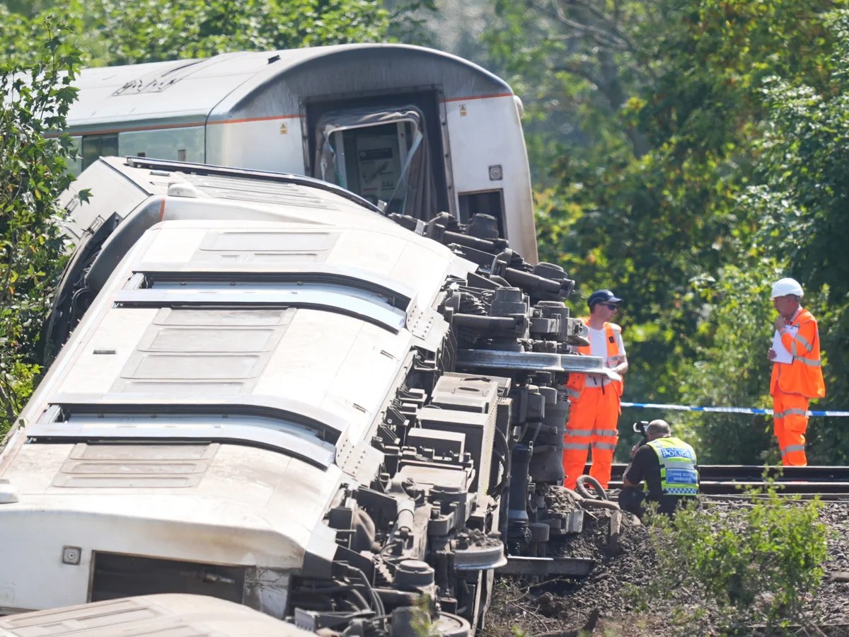Lewes derailment: images show track defect before incident on hottest day