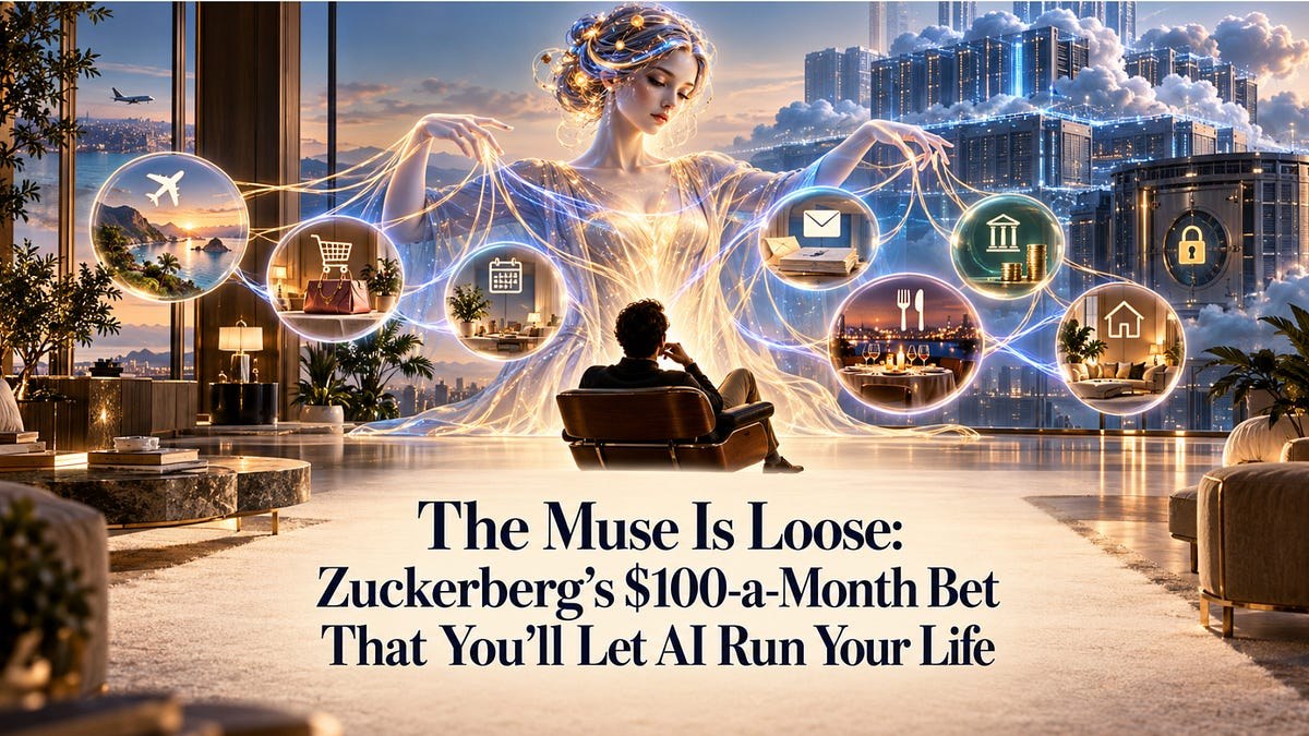 The Muse Is Loose: Zuckerberg’s $100-a-Month Bet That You’ll Let AI Run Your Life