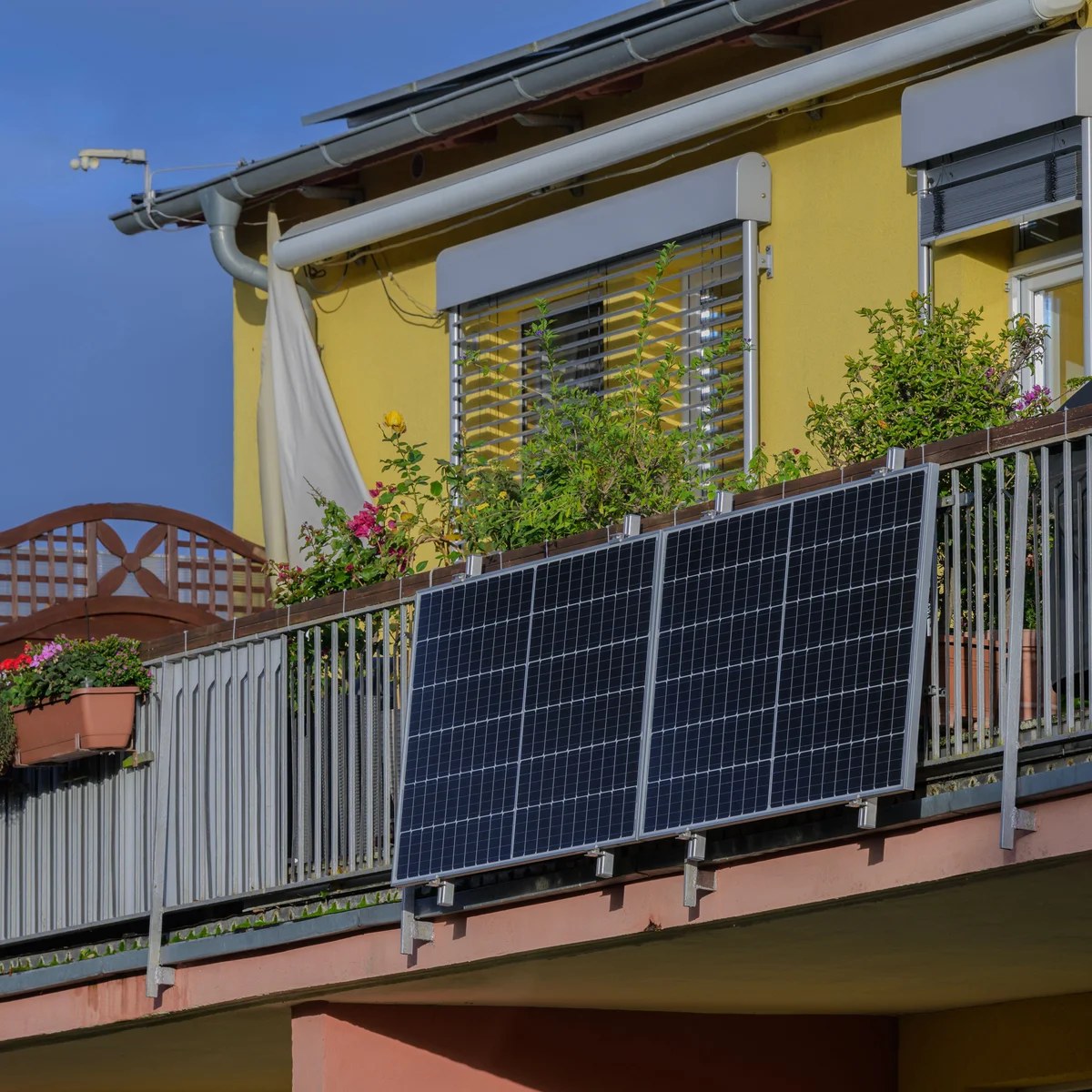 Plug-in balcony solar panels to go on sale in UK for first time